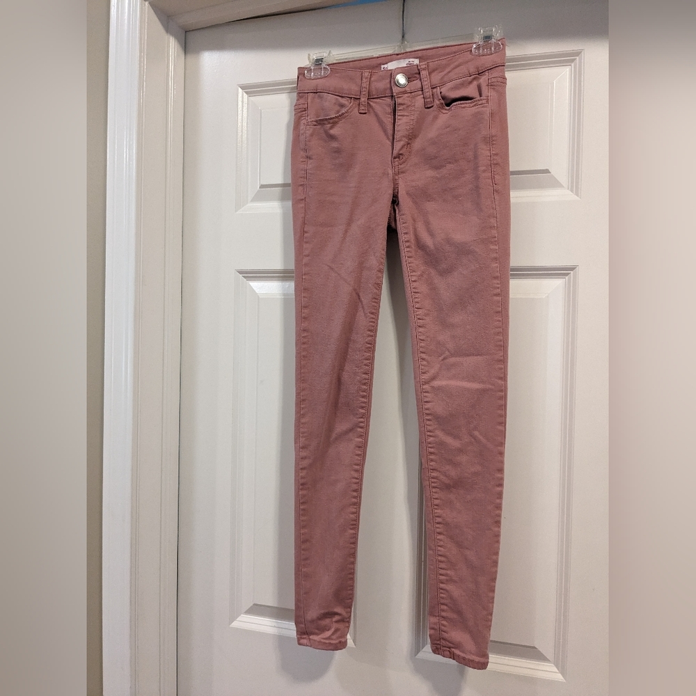 Mauve Blush Pink Skinny Jean Low Rise Jegging - Size 0